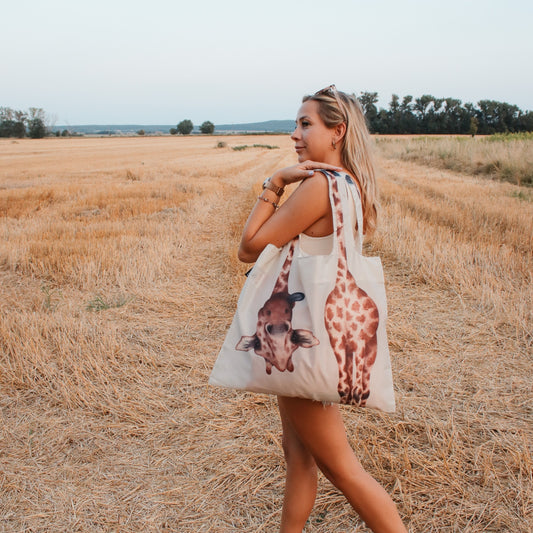 Hello Giraffe Shopping Bag