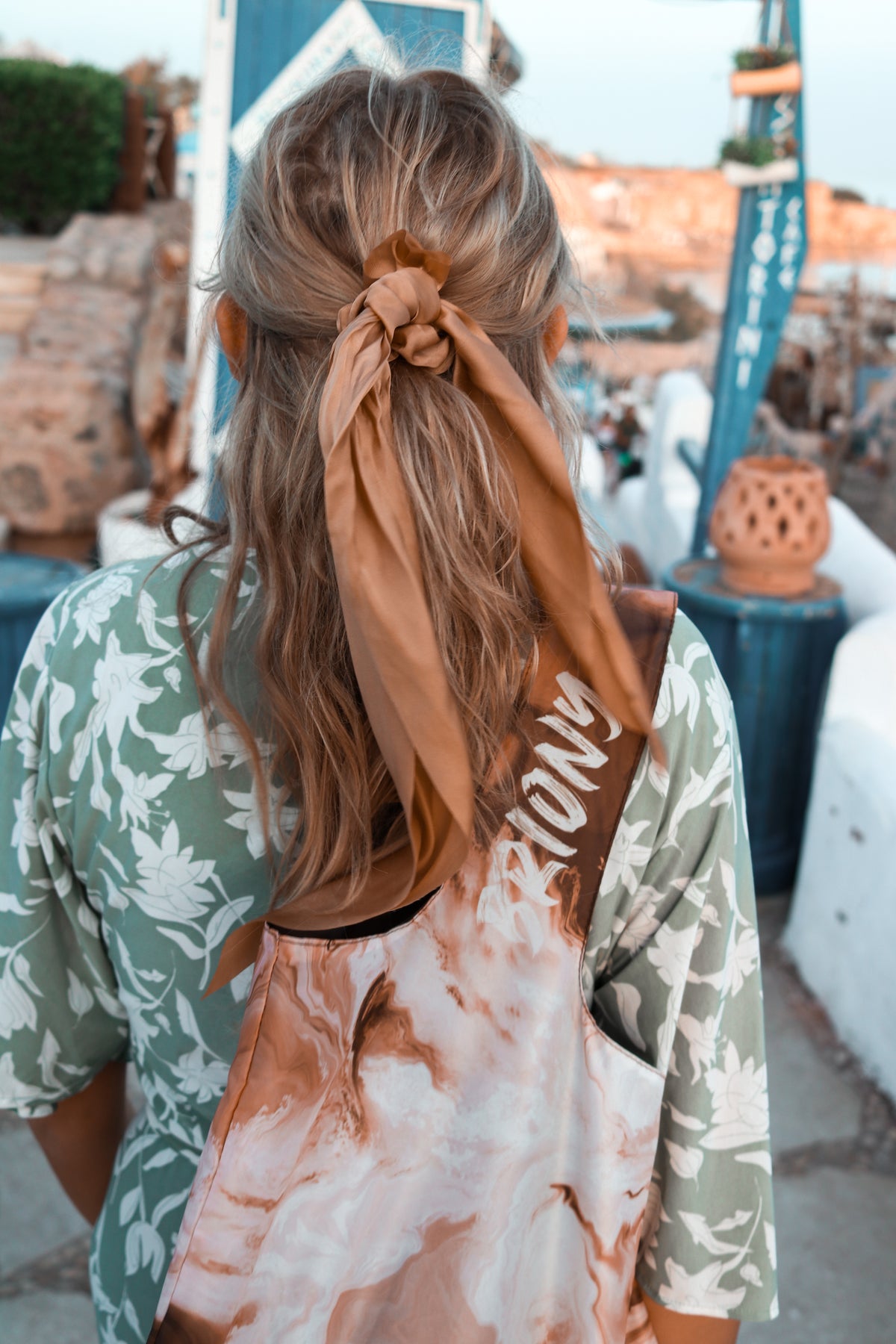 Brown Liquid Shopping Bag