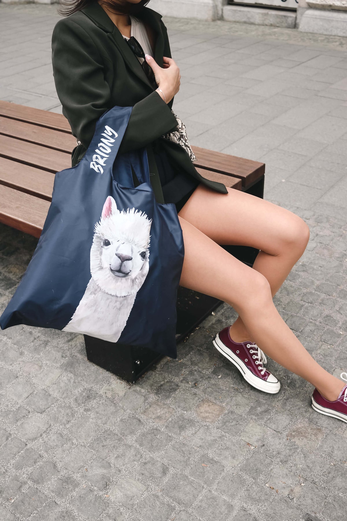 Lama Face Shopping Bag
