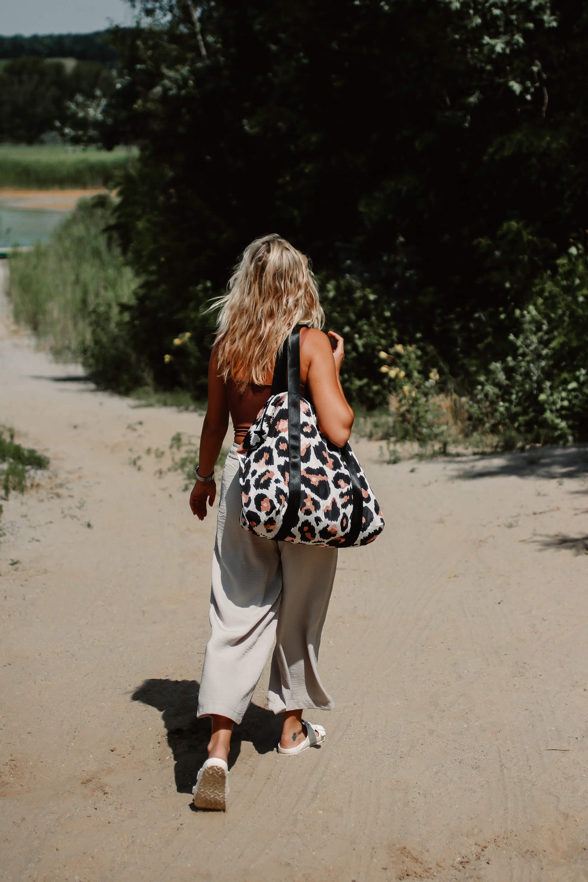 Brown Leopard Skin Weekender