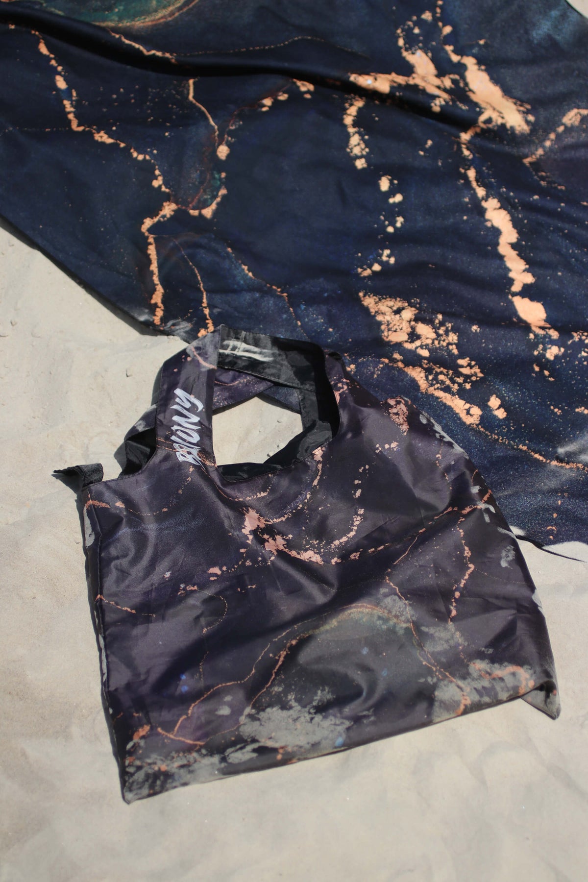 Dark Gold Marble Beach Towel 180x90cm
