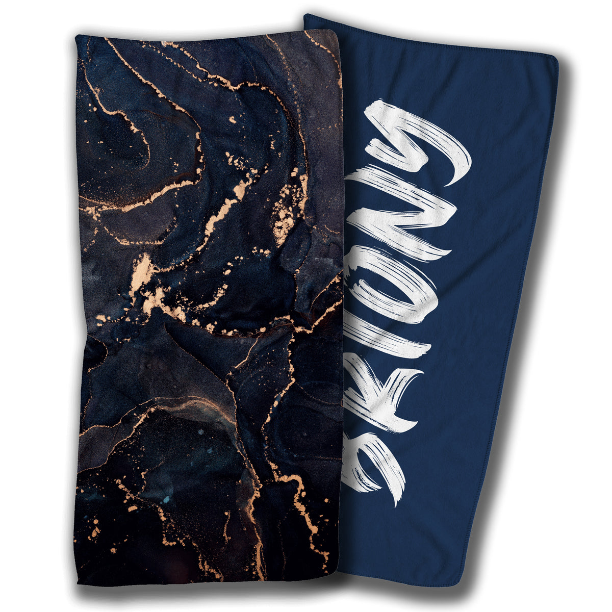Dark Gold Marble Beach Towel 180x90cm