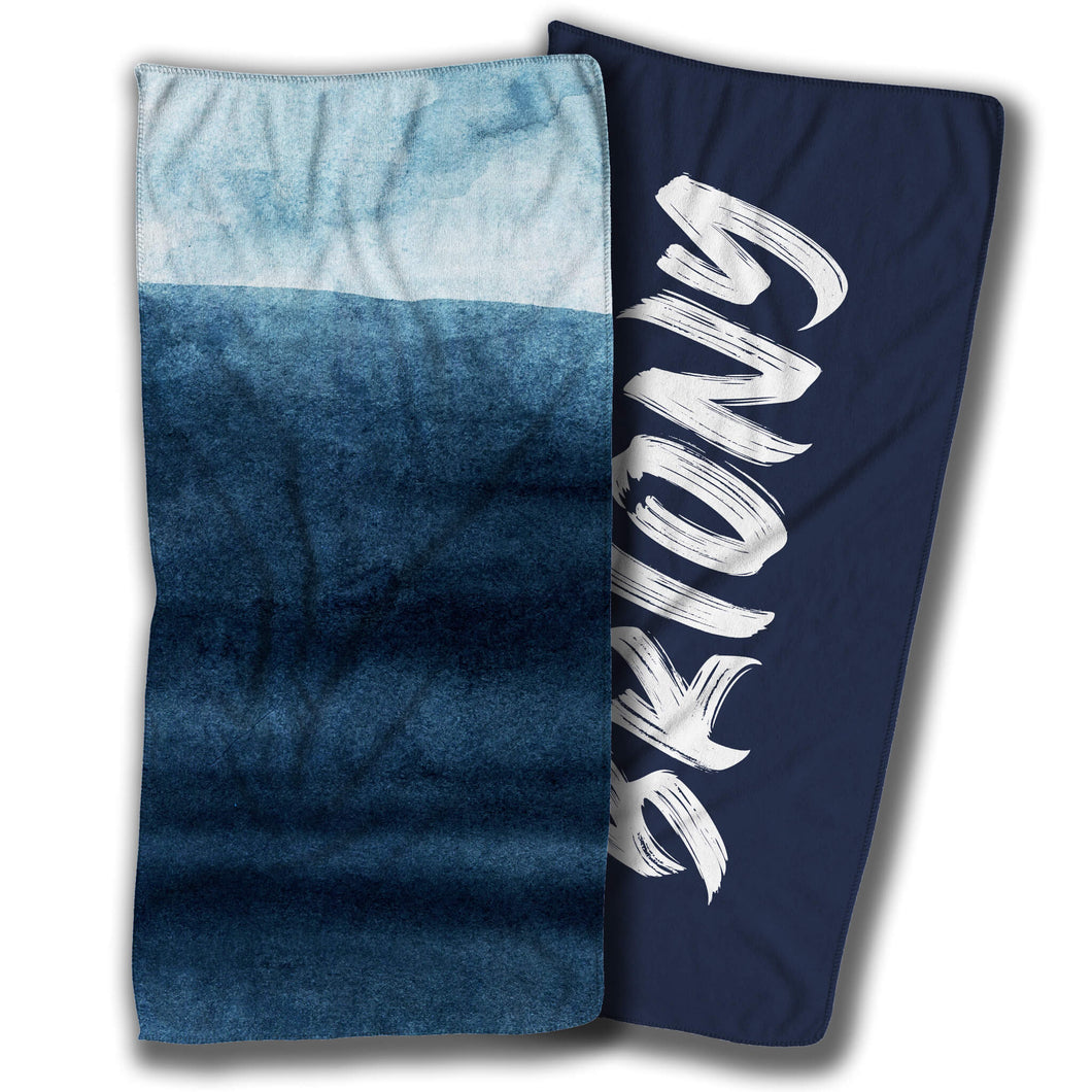 Deep Blue Horizon Beach Towel 180x90cm