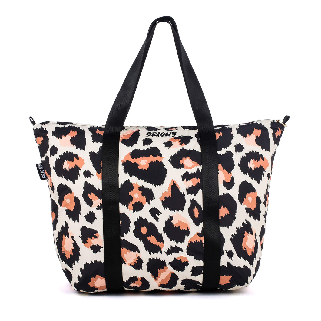 Brown Leopard Skin Weekender