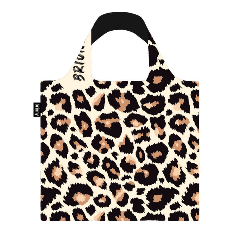 Brown Leopard Skin Shopping Bag