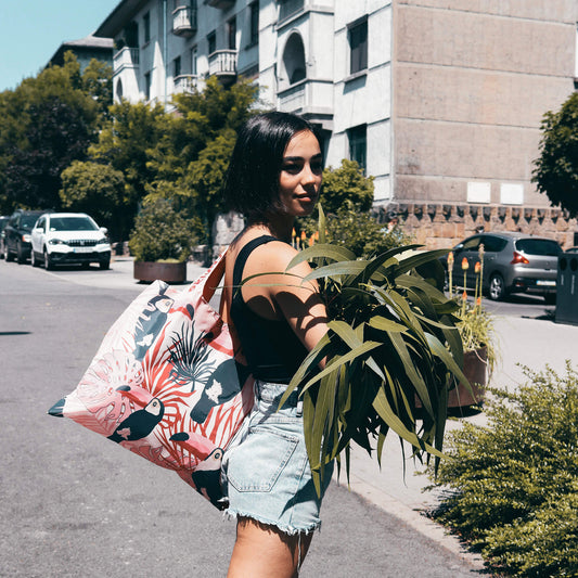 Pink Tucan Shopping Bag