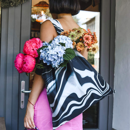 Black Marble Briony shopping bag