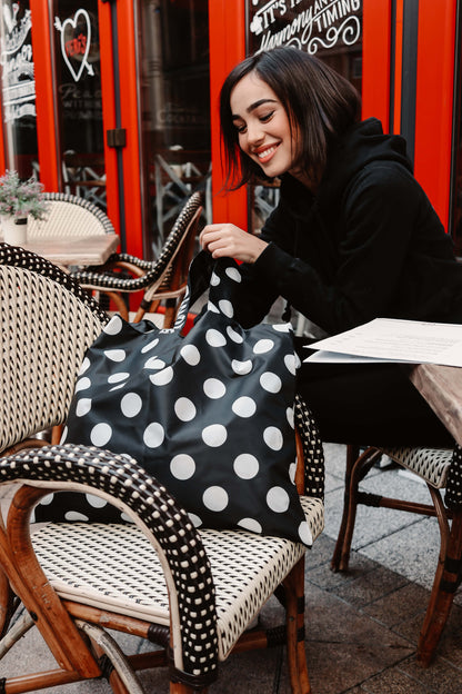 White Dots Shopping Bag