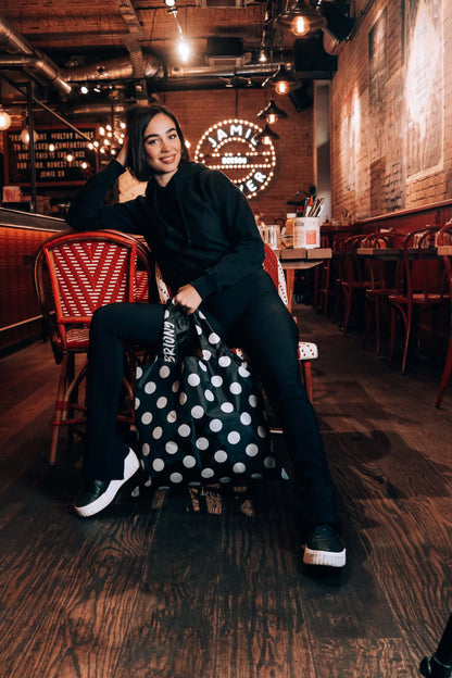 White Dots Shopping Bag