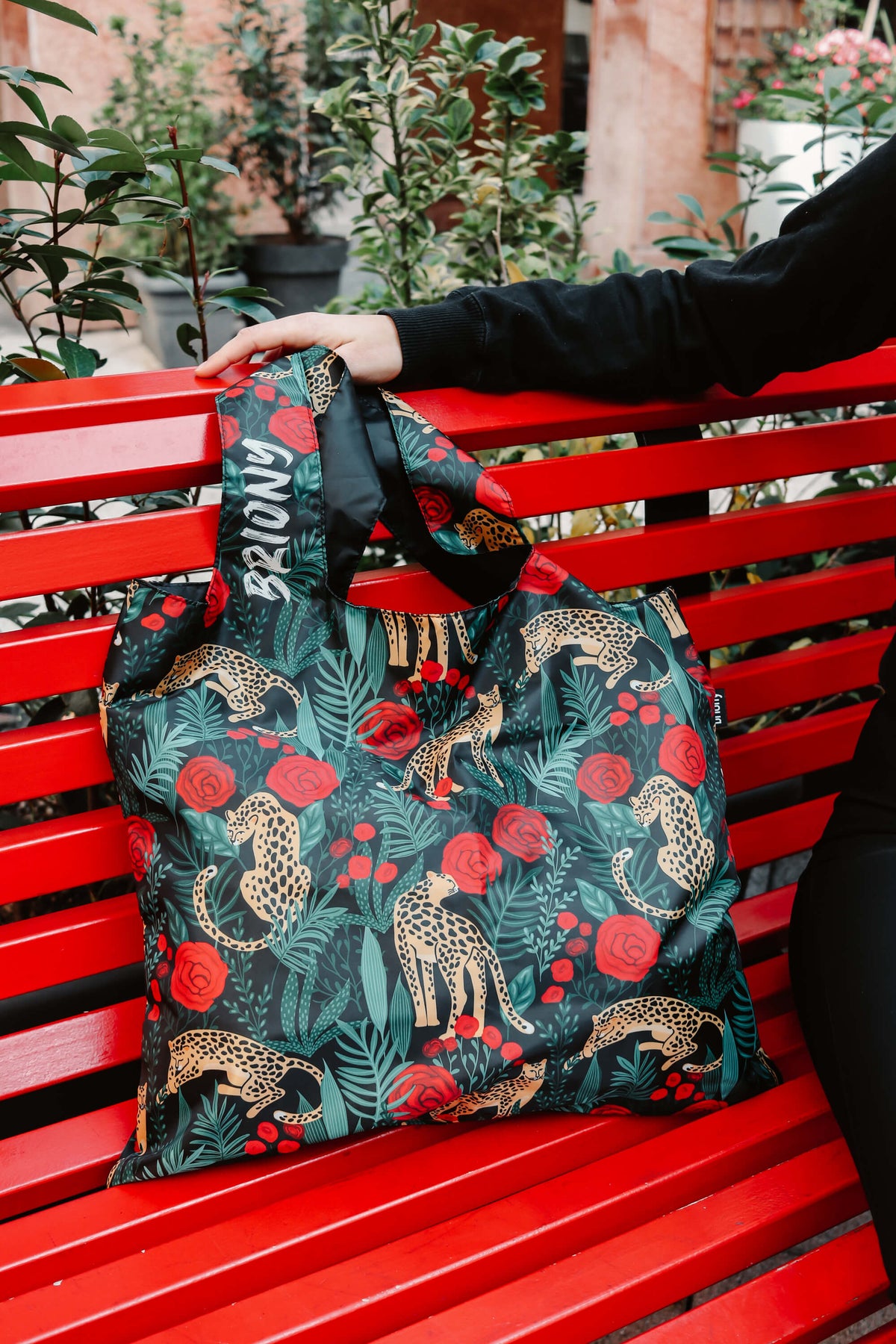 Leopard & Roses Shopping Bag